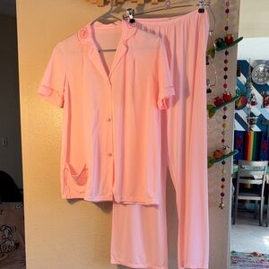 VINTAGE EUC PHILMAID nylon pajamas, set size 34 or S/M. Absolutely slinky soft,